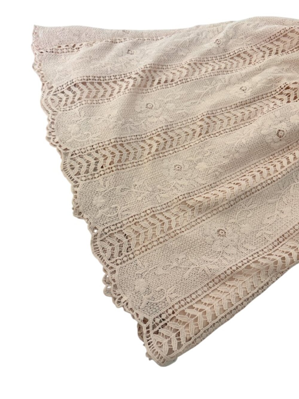 Tea & Rose Lace Dress Blush Pink Boho Cottage Small - Picture 9 of 10